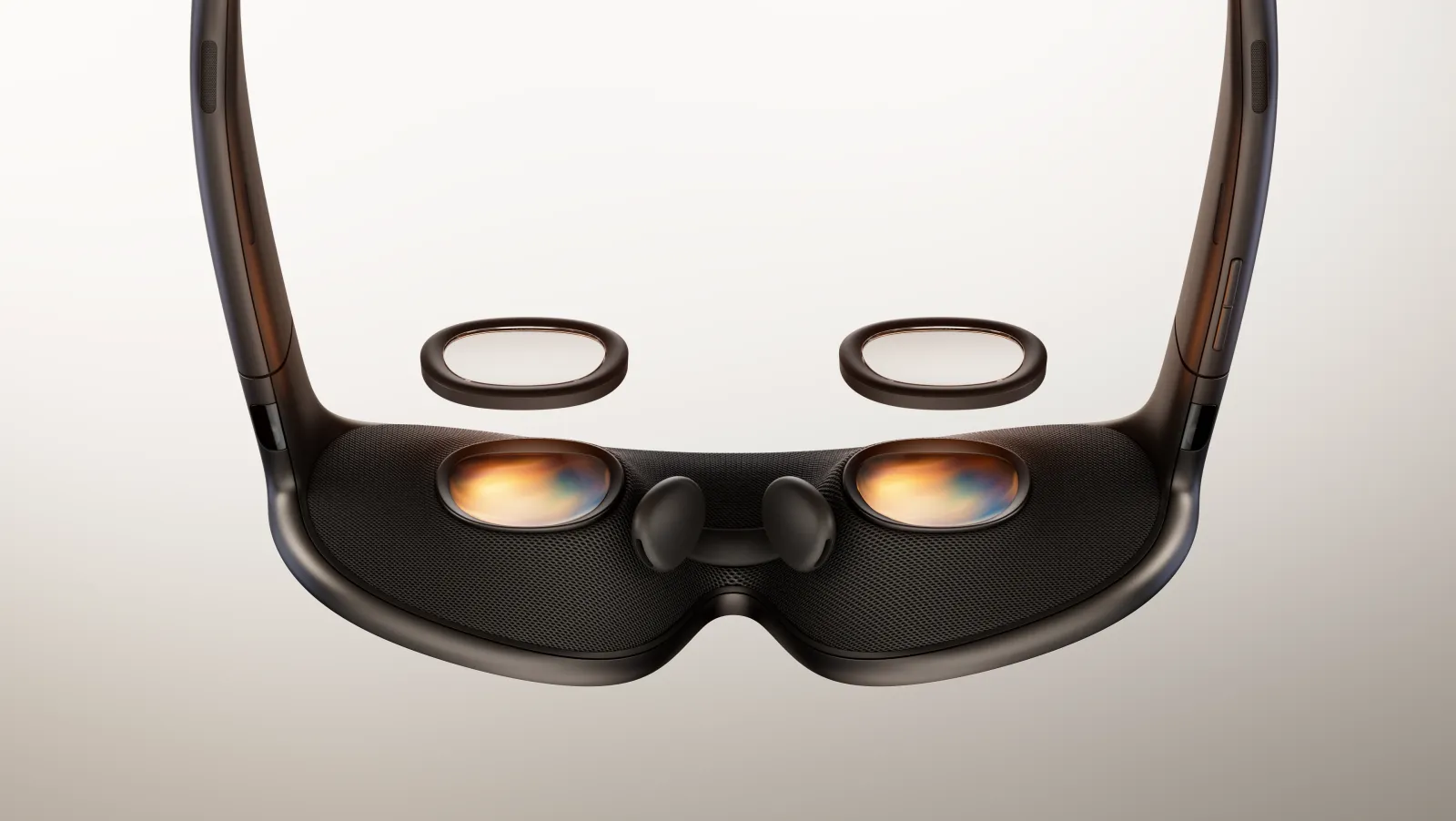 Meta VR Glasses с внутренней стороны и вставки с диоптриями
