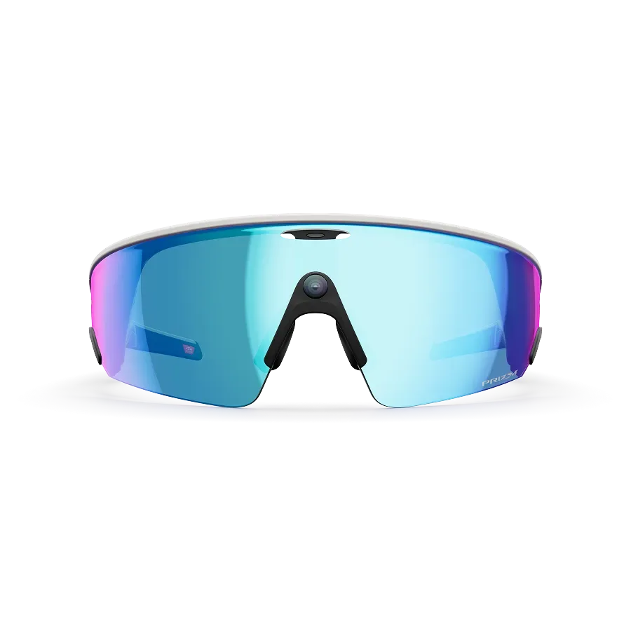Умные очки Oakley Meta Vanguard, белая оправа с линзами PRIZM Sapphire